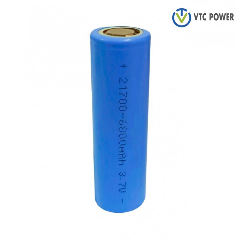 21700 6800mAh 3.7v High Drain 15A Lithium ion Li-ion Flat Top Battery