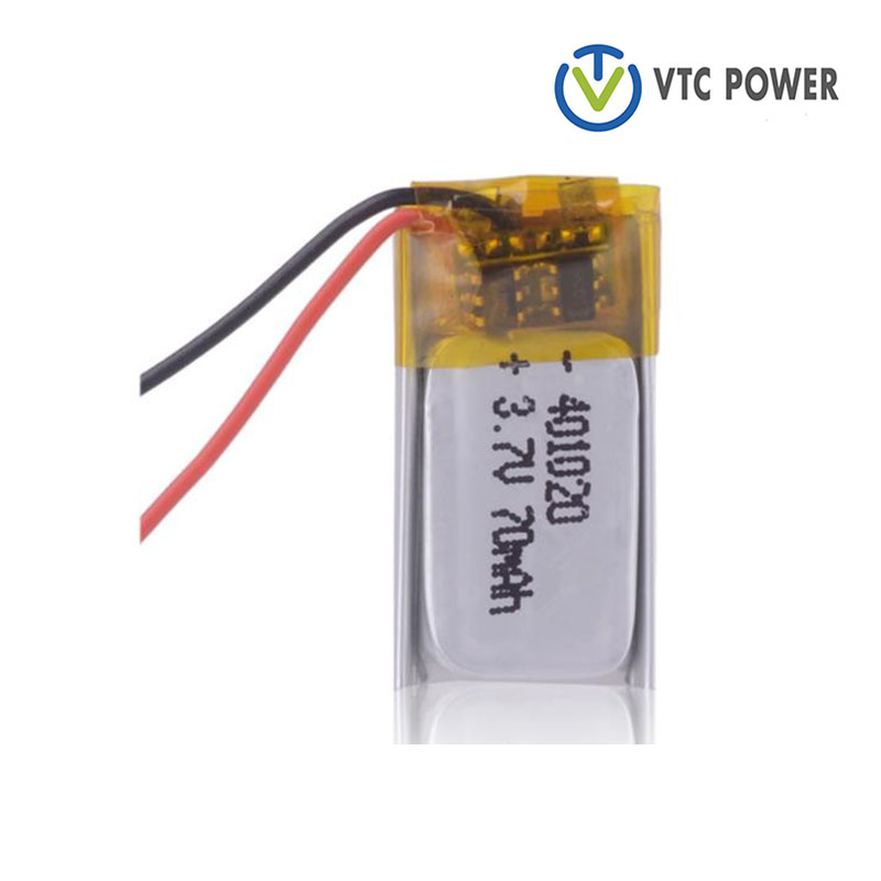 401020 402010 70mAh 3.7V Lithium ion Polymer Rechargeable Batteries for Bluetooth Headset Mini Smart Bracelet